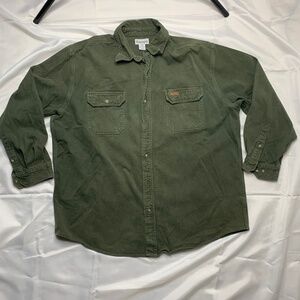 Carhartt Army Green Longsleeve Button-Up